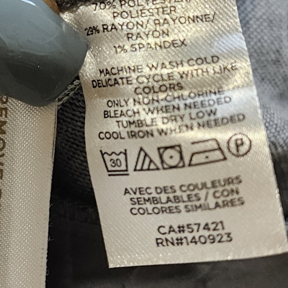 LOFT Women's Gray Pull On Drawnstring Semi-formal Pants size XS - Picture 10 of 11